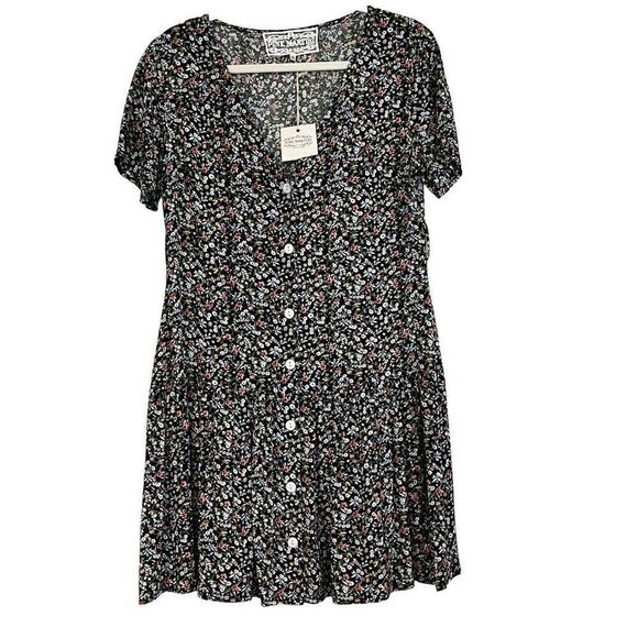Pink Martini Dresses & Skirts - NWT Pink Martini Floral Aubrey Dress Black XS